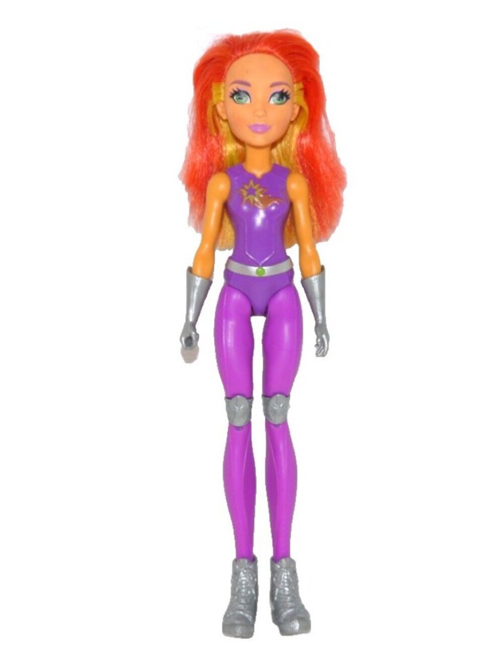 DC Super Hero Girl Starfire 12" doll action figure Mattel 2015 hair has been cut